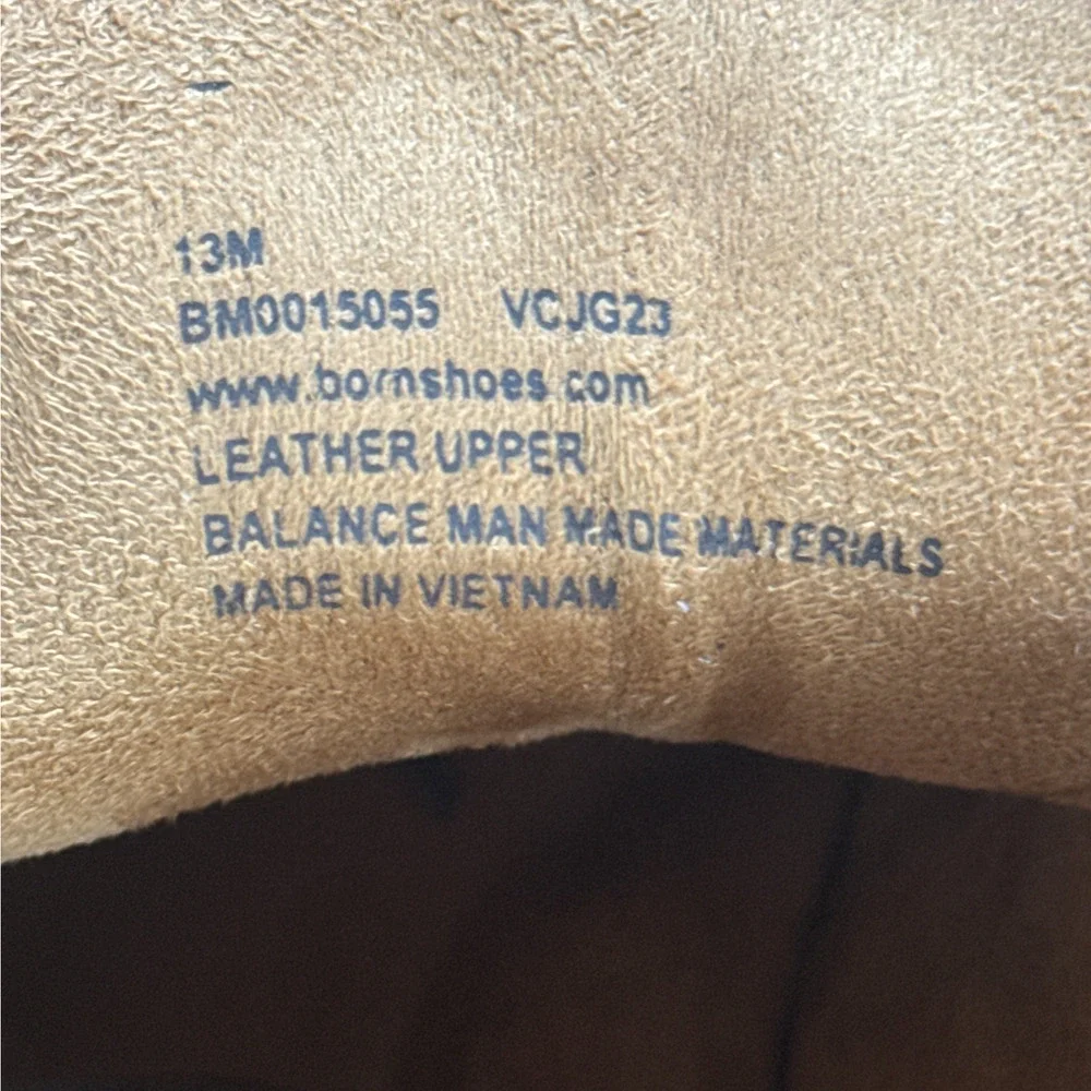 Born Theo Men 13M Grey Suede Chukka Boots Brown Leather Heel Sneaker Sole Hybrid